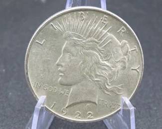 Lot 283. 1922 D Peace Silver Dollar