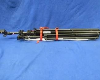 Lot 293. Three ProMaster System Pro Deluxe Light Stands (LS-1 (2) and LS-2) also three white umbrellas two 30" and a 45". All are in very good condition.