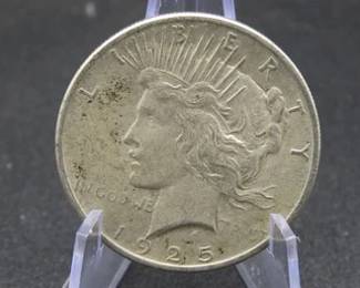 Lot 285. 1925 P Peace Silver Dollar