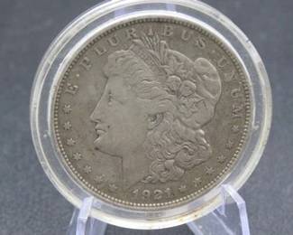 Lot 104. 1921 P Morgan Silver Dollar