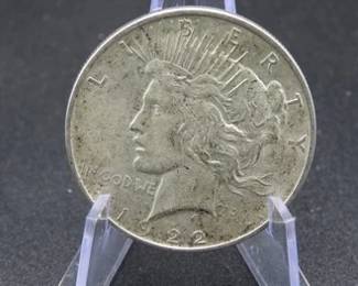 Lot 214. 1922 D Peace Silver Dollar