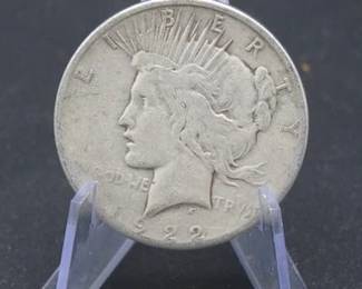 Lot 18. 1922 S Peace Silver Dollar