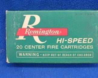 Lot 253. 20 Remington Hi-Speed 30-40 Krag rounds in a vintage box in VGC