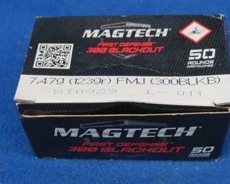 Lot 258. 37 Magtech 300 Blackout rounds