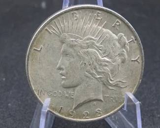 Lot 287. 1922 D Peace Silver Dollar