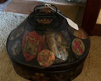 Antique Military Hat Box.