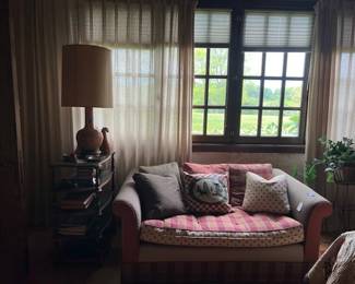 French country love seat.