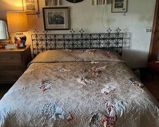 Widows walk King headboard & bed. (Quilt is not for sale).