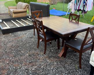 Dining Table, King Bed Frame, Couch