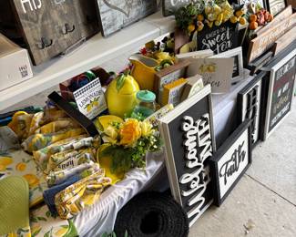 Lemon Decor and Homemade Signs