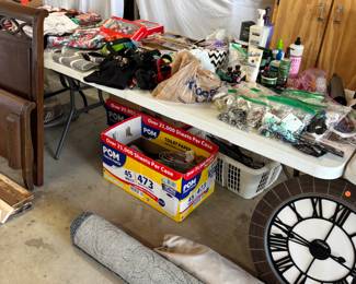 Bathroom Products, Rugs,Jewelry, Purses, Bags, Clock