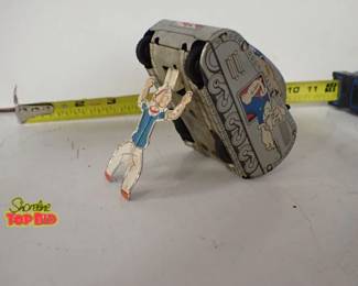 Line Mar Popeye Tank WindUp Toy, Japan