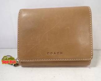 Authentic Coach Leather Wallet, Used