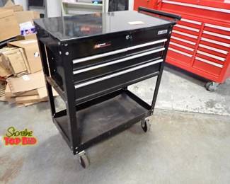 US General Heavy Duty Tool Chest Cart on Casters with Key