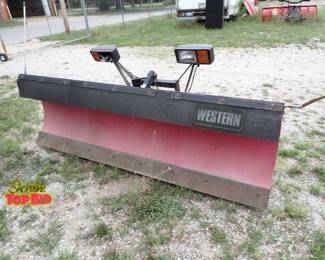 Tandom Axles Diamond Plate Bed 90 inch Western Plow