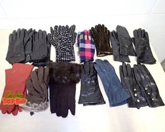 Womens Designer Gloves Leather More, Gently Used, Mostly Leather