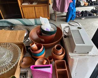 flower pots, heater