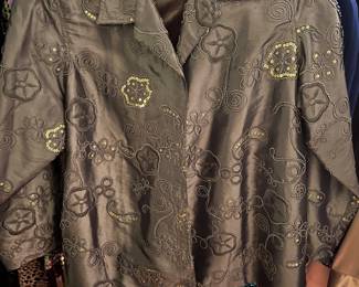 Susan Graver embellished women’s 1x evening hacket