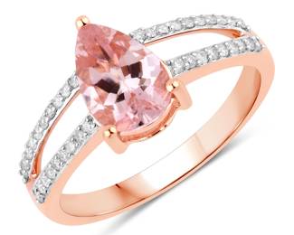 Morganite and Diamond Ring