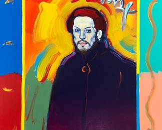 Peter Max Mixed Media Hand Signed