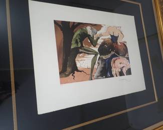 Salvador Dali Color Lithograph Hand Signed