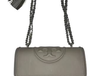 Taupe Tory Burch Fleming Convertible Shoulder Bag 76997
