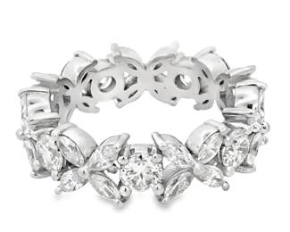 Platinum Lab Diamond Eternity Band