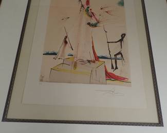 Salvador Dali Color Lithograph Hand Signed