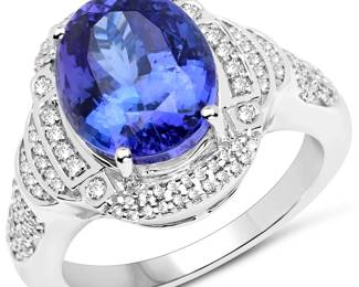 Tanzanite and Diamond Ring