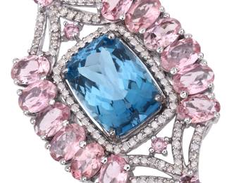 Multi Gemstone Dress Ring