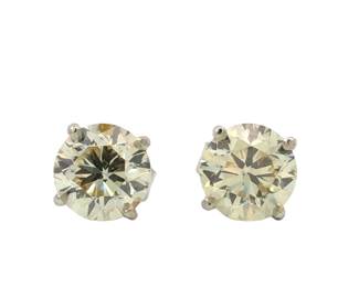 Elegant Diamond Stud Earrings