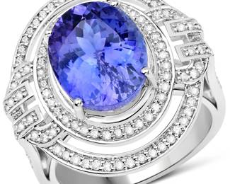 Tanzanite & Diamond Statement Ring