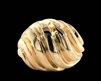 14kt Yellow Gold Dome Ring