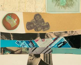 Lot 1090
Robert Rauschenberg (American, 1925-2008) Lithograph in Colors, Screenprint, Pochoir And Collage, Embossed 1972, 'Horsefeathers Thirteen - III'