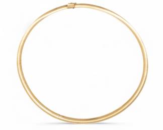 Lot 33
Italian 14k Yellow Gold Omega Traditional Necklace L 17" 40 g