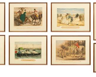 Lot 4029
John Leech (British, 1817-1884) Set of Eight Chromolithographs on Paper, 19th Cen.