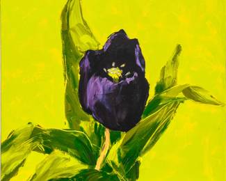 Lot 1094
Charles Belle (French, B. 1956) Oil on Canvas, 1998, 'Tout Autant Que Les Mots', H 31.5" W 31.5"