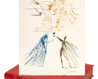 Lot 1045
Salvador Dali (Spanish, 1904-1989) Drypoints in Colors on Arches Paper 1969, 'Tristan And Isolde: Complete Deluxe Edition'