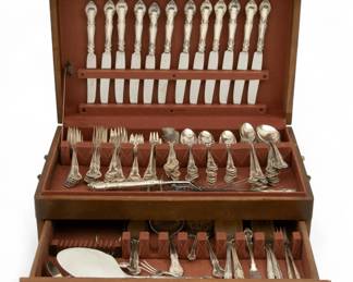 Lot 97
Gorham Sterling Silver Flatware Service for 12 'English Gadroon', 128 PCS