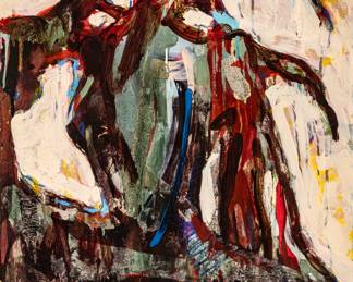 Lot 1046
Gilda Snowden (American, 1954-2014) Oil on Thick Wove Paper 'Medusa', H 30" W 22"