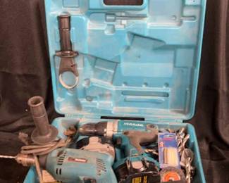 MAKITA Drill Set With Rechargeable Batteries and More