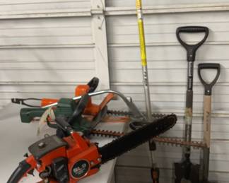 Electric Hedge Trimmers Chainsaw, Gas Yard Trimmer and More
