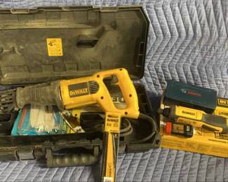 DEWALT Wired Reciprocating Saw And Wireless Screwdriver