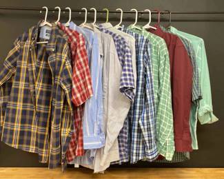 Mens Button Up Shirt Lot Various Patterns