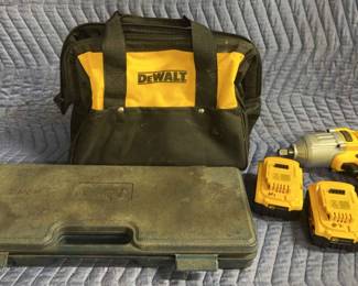 DEWALT Impact Wrench With Rechargeable Batteries And More