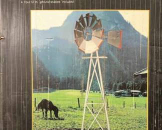 Metal Windmill And Sundial
