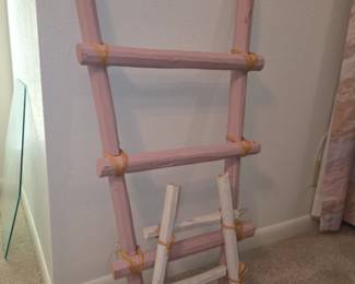 Pale pink Kiva Ladder - blanket ladder
