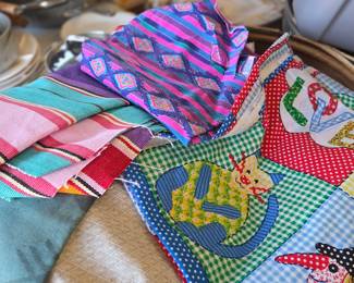 Vintage retro fabric