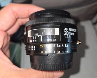 Nikon AF Nikkor 28mm f/2.8D lens.