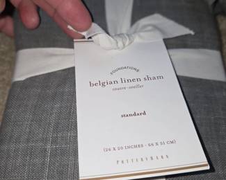 Pottery Barn Linen Shams Standard Size